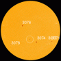 A new sunspot is growing at the circled location. [Photo courtesy of NASA SDO/MHI]