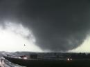 A confirmed EF2 tornado swept through Arlington, Texas on April 3. This twister had a path of 4.6 miles and a width of approximately 150 yards. [Photo courtesy of the National Weather Service office in Fort Worth, Texas]