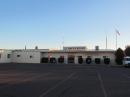 The Socorro County Annex building where the Emergency Operations Center and Socorro Amateur Radio Association shack is located. Several HF and VHF antennas cover the roof. [Sterling Coffey, N0SSC, photo]