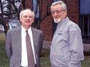 In 2000, L.B. Cebik, W4RNL (right), visited ARRL Headquarters to discuss the then-new ARRL Certification Program with League Executive Vice President David Sumner, K1ZZ, and other HQ staff members. [Rick Lindquist, N1RL, Photo]